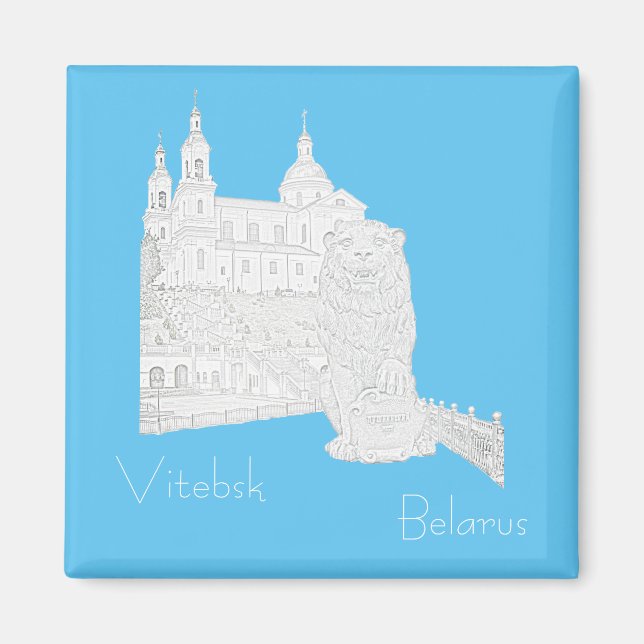 Belarus Vitsebsk Vitsebsk Magnet (Framsidan)
