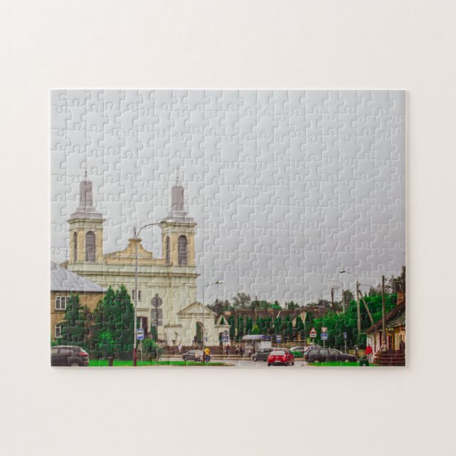 Belarus Volkovysk Vawkavysk Stadens arkitektur Pussel (Horisontell)