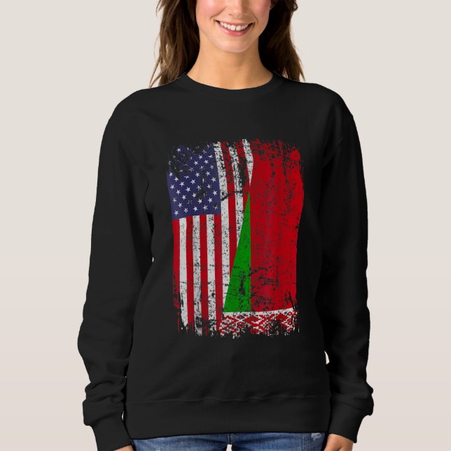 BELARUSIAN ROOTS Halamerikanska Flagga BELARUS FLA T Shirt (Framsida)