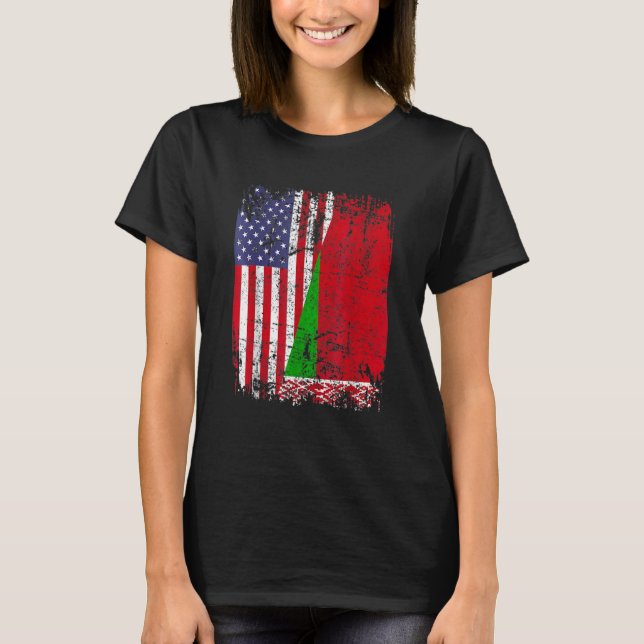 BELARUSIAN ROOTS Halamerikanska Flagga BELARUS FLA T Shirt (Framsida)