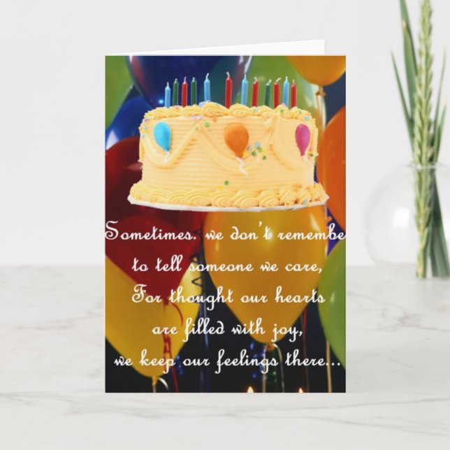 BELASTAD BIRTHDAY KORT (Framsida)