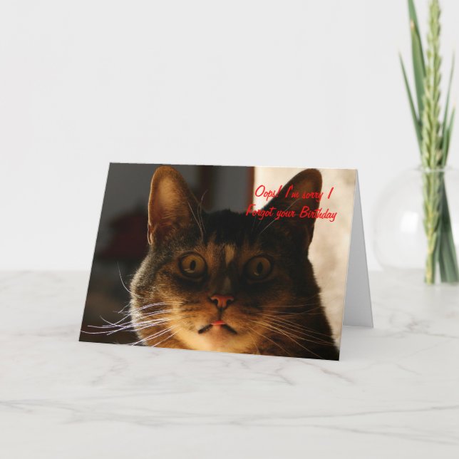 Belastad födelsedagstest CAT Kort (Framsida)