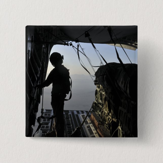 Belastare för den amerikanska Luft Force-styrkan Knapp (Framsida)