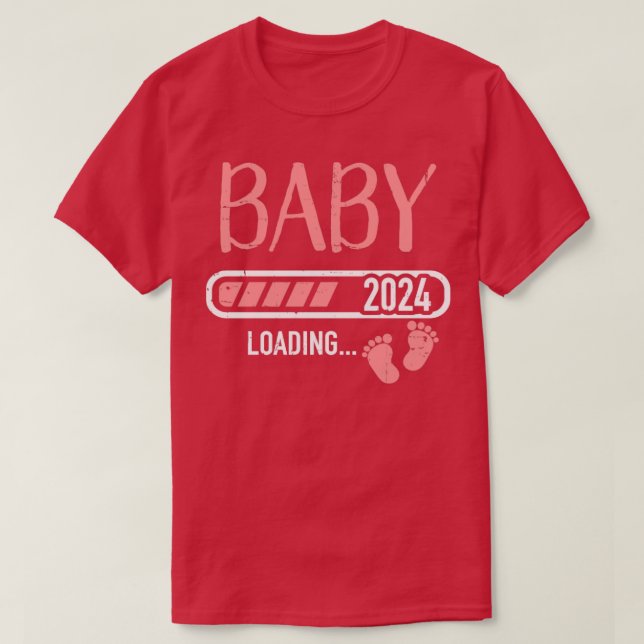 Belastning av baby 2024 för gravid t shirt (Design framsida)
