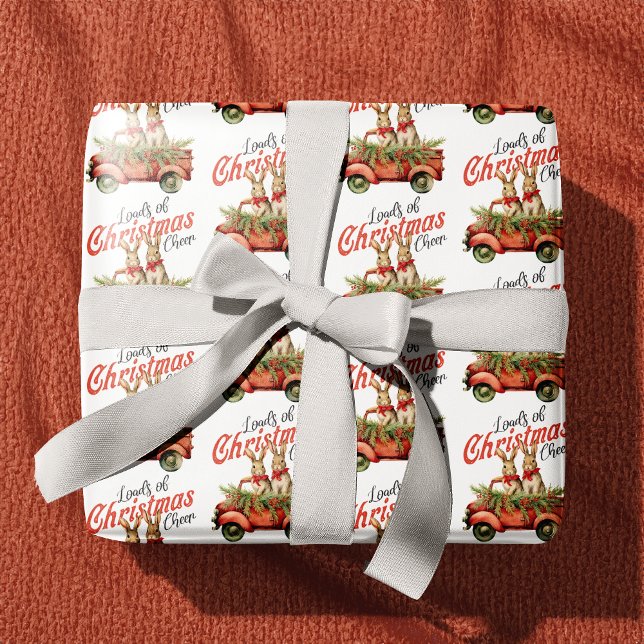 Belastning av julskorvar i Röda Lastbil Presentpapper (Skapare uppladdad)