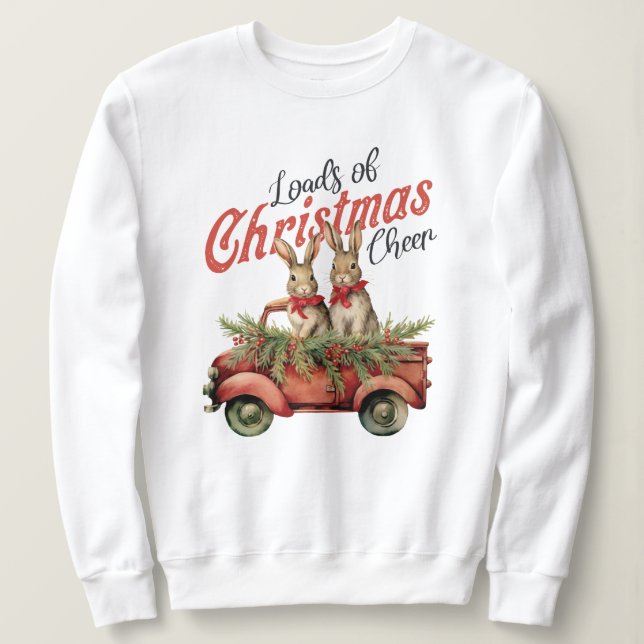 Belastning av julskorvar i Röda Lastbil T Shirt (Design framsida)