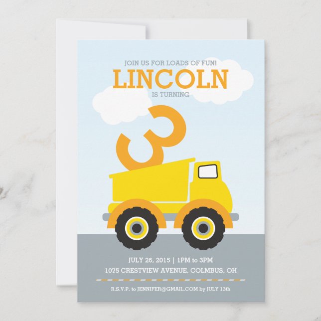 Belastning av Roligtens födelsedagsinbjudan Inbjudningar (Framsida)