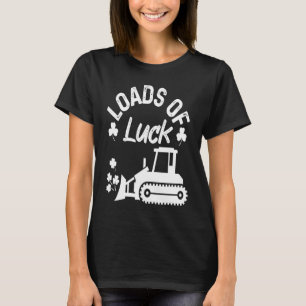 Belastning av Tur Bulldozer Shamrock St patricks d T Shirt