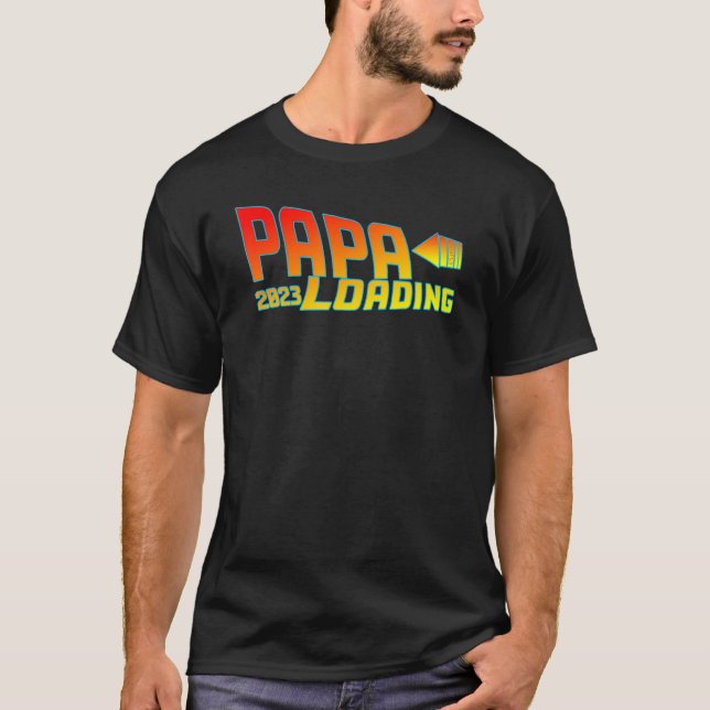 Belastningsidé för pappa 2023 för det förväntade p t shirt (Framsida)