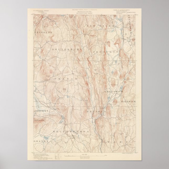 Belchertown, Massachusetts Poster (Framsidan)