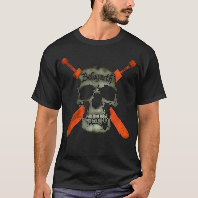 Belegarth - skalle och svärd t-shirt (Framsida)