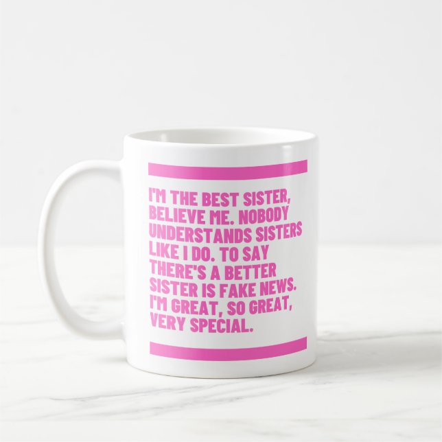 Beleive Me-serien - Bästa syster Kaffemugg (Vänster)