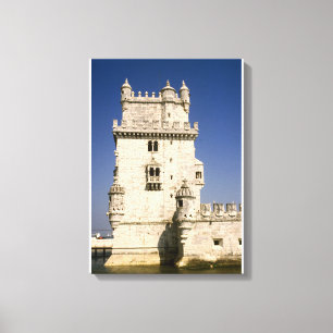 Belém fortified torn, River Tagus, Lissabon Canvastryck