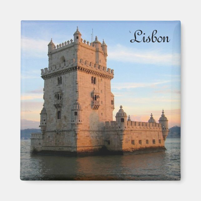 Belem Torn i Lissabon Magnet (Framsidan)