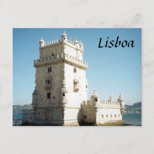 belem torn lisbon vykort