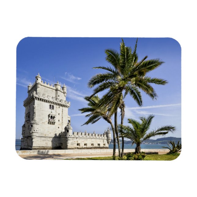 Belém Torn, Lissabon, Portugal Magnet (Horisontell)