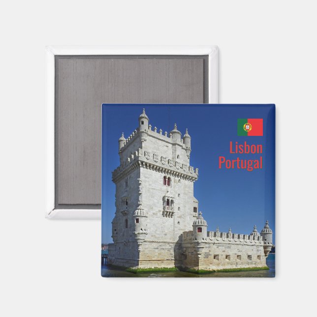 Belem-tornet i Lissabon, Portugal Magnet (Front/Back)