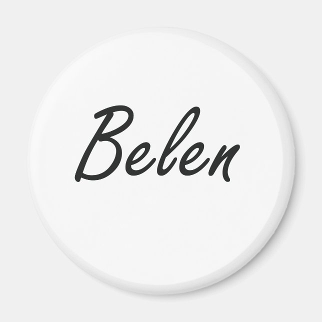 Belen konstnärlig Namn Design Magnet (Framsidan)