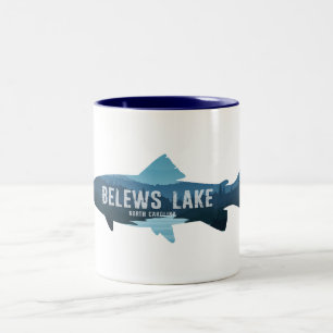 Belews Lake North Carolina Fisk Två-Tonad Mugg