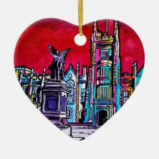 Belfast Alive - Queens Universiteten Julgransprydnad Keramik