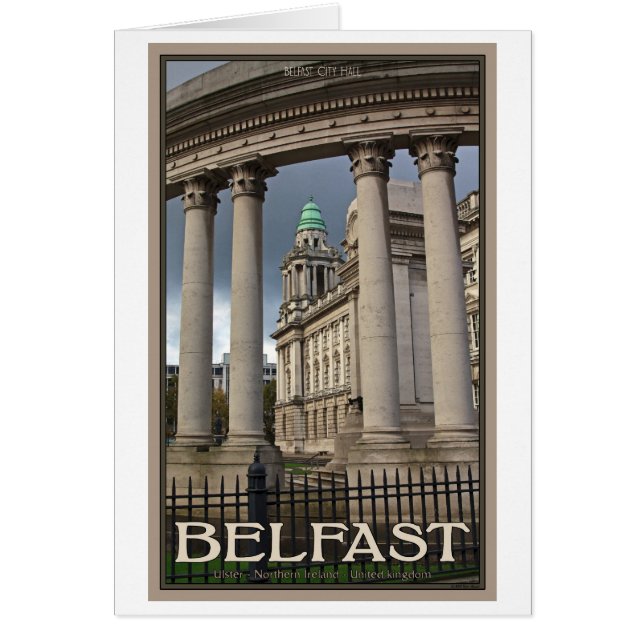 Belfast City Hall Hälsningskort (Framsidan)