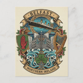 Belfast City Hall Northern Ireland Travel Vykort