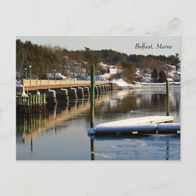 Belfast Footbridge - Winter 2015 Vykort (Framsida)