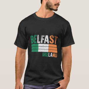 Belfast Ireland Flagga Irish Manar Womens Kids T Shirt