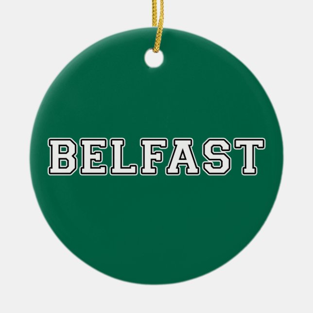Belfast Julgransprydnad Keramik (Framsidan)