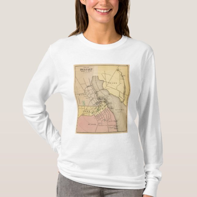 Belfast Maine T-shirt (Framsida)