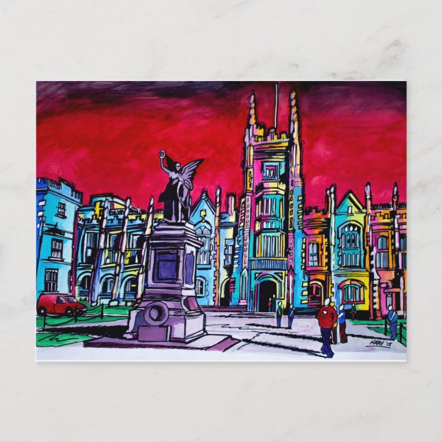 Belfast - Queens Universiteten Vykort (Framsida)