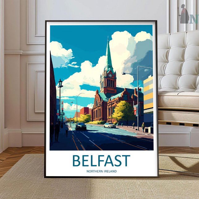 Belfast Resa Tryck Väggkonst Belfast Vägghängande (Skapare uppladdad)
