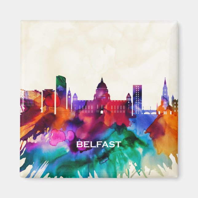 Belfast Skyline Magnet (Framsidan)