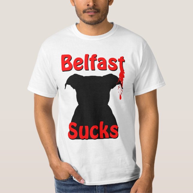 Belfast som är nordlig - ireland suger t shirt (Framsida)