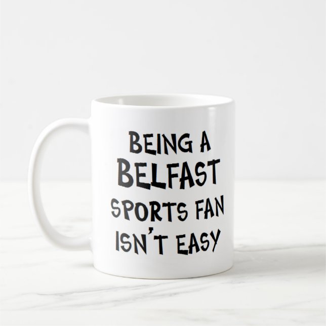 belfast sports fan, being kaffemugg (Vänster)