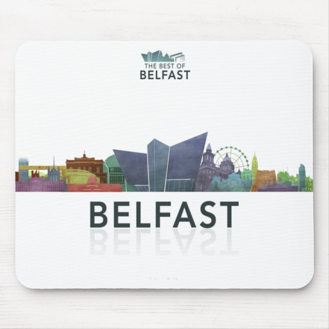 Belfast symboler Mousepad Musmatta (Framsidan)