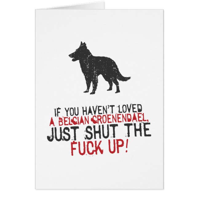 Belgare Groenendael Hälsningskort (Framsidan)