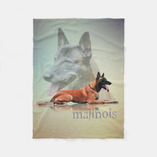 Belgare Malinois - belgisk herde - Mechelaar Fleecefilt