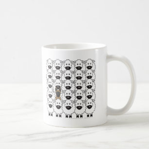 Belgare Malinois i fåren Kaffemugg