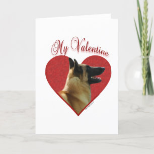 Belgare Malinois min valentin Helgkort