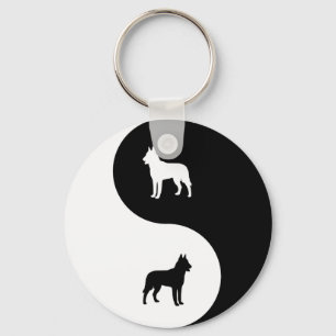 Belgare Malinois Yin Yang Nyckelring