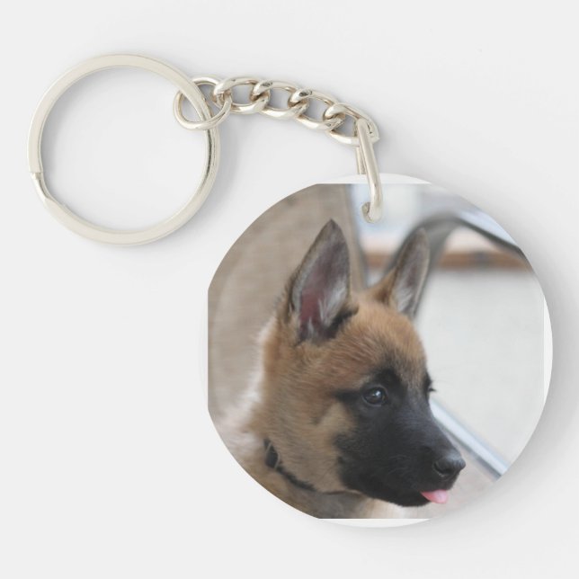 BelgareMalinois valp Keychain (Framsidan)