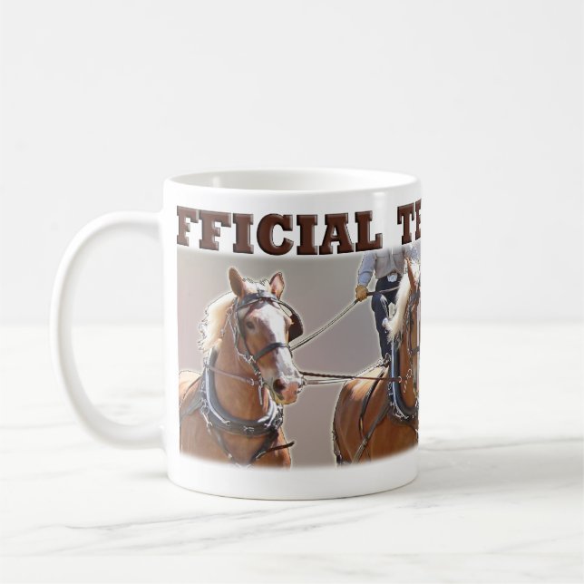 Belgaren formulerar den officiella Teamstermuggen Kaffemugg (Vänster)