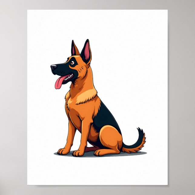 Belgian Malinois (6) Poster (Framsidan)