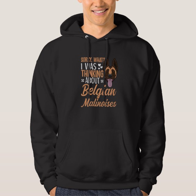 Belgian Malinois Dog For Belgian Malinois Owner  3 Hoodie (Framsida)