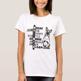 Belgian Malinois Personality Word Puzzle T Shirt