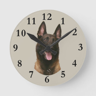 belgian malinois rund klocka