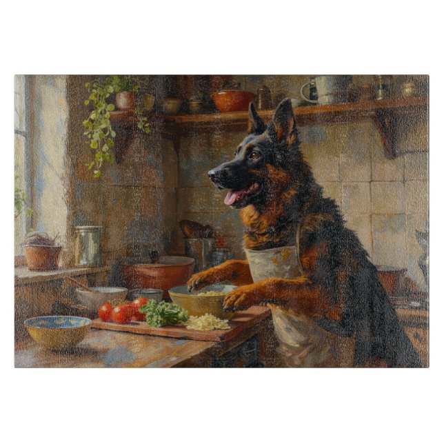Belgian Shepherd Cooking in Kitchen (Framsidan)