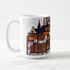 BELGIAN WOODCUT LANDSCAPE KAFFEMUGG