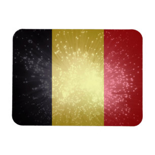 België; Belgien flagga Magnet